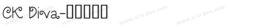 CK Diva字体转换